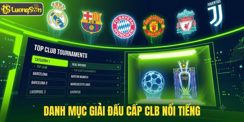 Danh mục giải đấu cấp CLB nổi tiếng