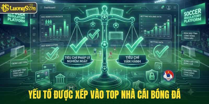 Tiêu chí để được xếp vào top nhà cái bóng đá